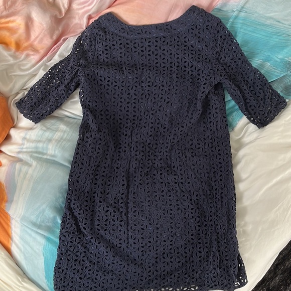 Navy blue maternity dress. Small - Picture 3 of 4